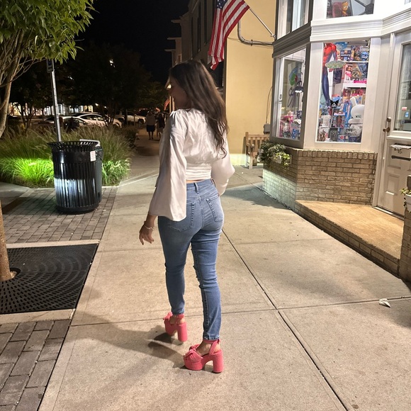 Jeffrey Campbell Pic-Nic terry cloth platforms - Picture 2 of 4